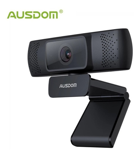 Webcam Hd 1080 Ausdom Af640 Fullhd Auto Foco Cor Preto