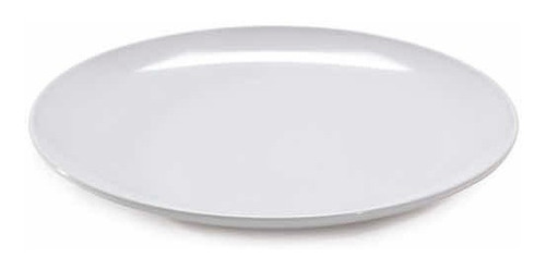 Plato Platos Blanco Melamine Semi Llano 25 Cm Melamina Kasas