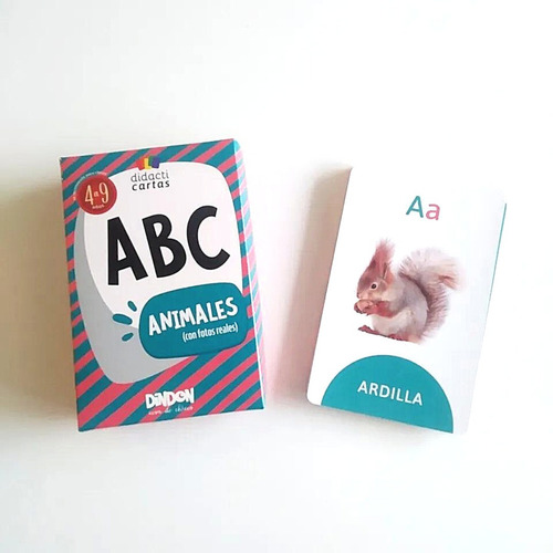 Imagen 1 de 10 de Cartas Didácticas Infantiles Con El Abecedario Y Animales