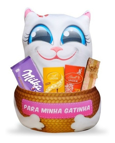 Gatinha Almofada Com Bolso Presentes Para Namorada Criativa