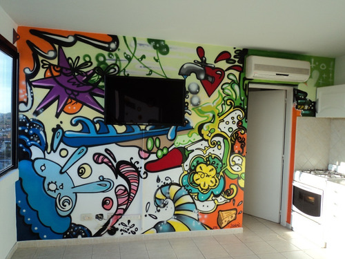 Arte Murales Graffiti Letrista Logos Realismo 3d Perpectiva