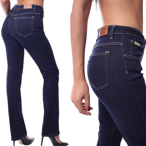 Imagen 3 de 7 de Jeans Para Dama Dayana Mezclilla Ajustable Corte Recto
