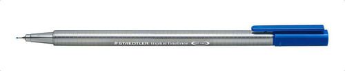 Caneta Triplus Fineliner Staedtler Azul Extra Fina