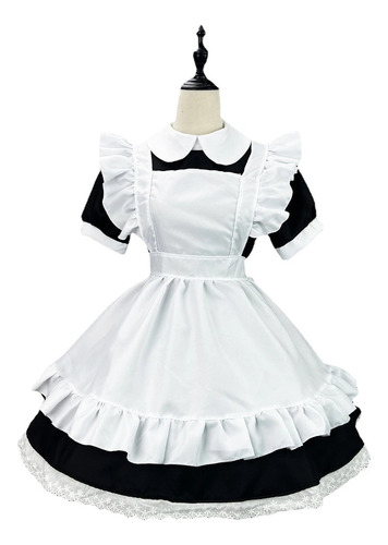 Vestido Largo De Anime Para Mujer, Vestido Con Delantal