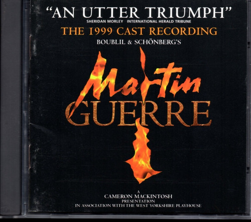 Martin Guerre / The 1999 Cast Recording Cd 26 Tracks Import