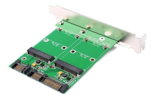 Doble Puerto Msata Ssd Para Sata Ii Con Soporte Pci-e