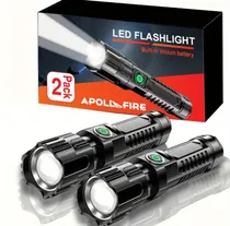 Comprar Linternas Led Recargables Por Usb Con Zoom Telescópico