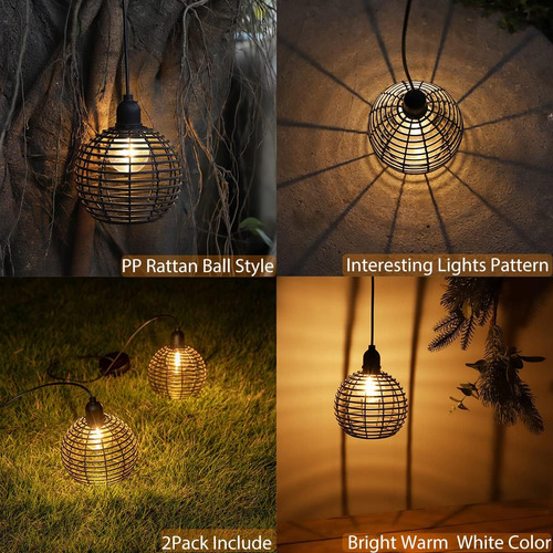 Luces De Linterna Solar Colgante Impermeable, Lámpara De Ara