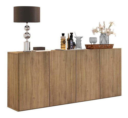 Aparador Buffet Suspenso Multimóveis Veneza Fg3594 Rustic