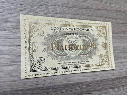Set Harry Potter Tickets Expreso, Bolsa Gringotts Y Corbata