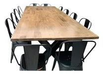 Comprar Mesa De Quincho Comedor Galerías Hierro Madera Álamo