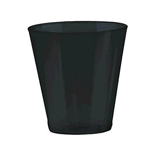 Vaso Plastico 2 Onza Talla Unica 100 Color Negro Azabache