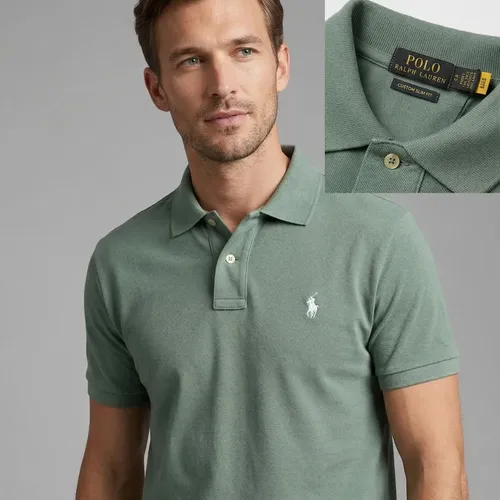 Camisa Polo Ralph Lauren Masculina Verde Sálvia