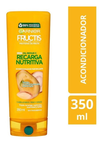 Shampoo/acondicionador Recarga Nutritiva Oil 350ml Fructis