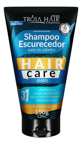Shampoo Escurecedor P/ Fios Unissex 150g Tróia Hair
