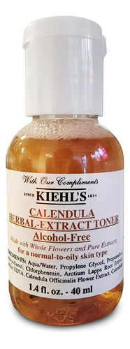 Kielhl's Tónico Sin Alcohol Con Extractos De Calendula 40ml Tipo De Piel Normal