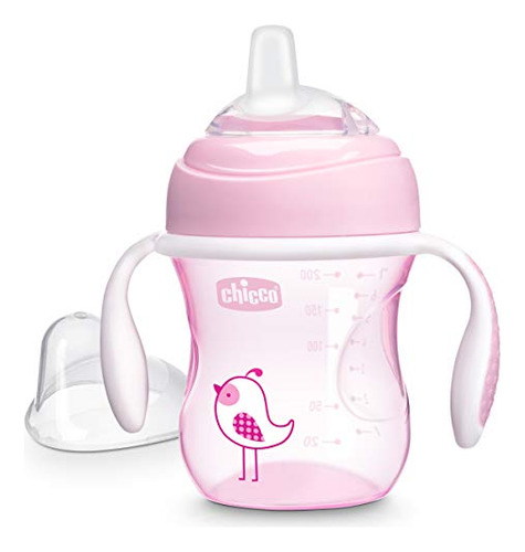 Copo Sippy Chicco Transition 200 Ml Com Bico De Silicone De