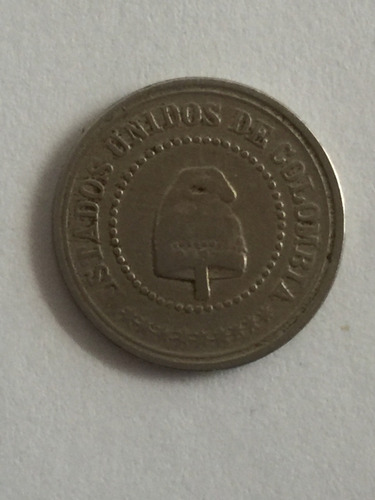 Moneda De Estados Unidos De Colombia 1881