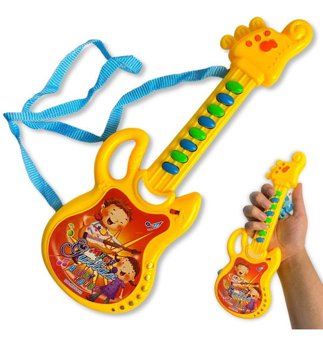 Mini Guitarra Musical Brinquedo Infantil Guitarrinha Com Som