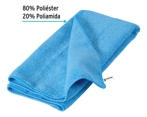 Kit 5 Toallas De Microfibra De 40x40cm, Klintek