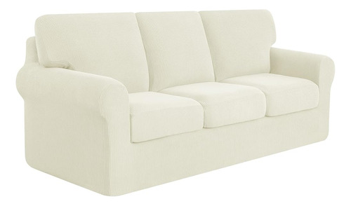 Subrtex 7 Piezas Sofá Elástico Slipcover Sets Couch Cover Se