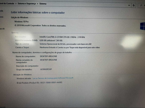 Notebook Dell E5420 I3 2ª Geração 8gb Ram Hdmi Ssd 120gb Ler