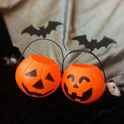 Imagen 4 de 4 de Calabaza De Halloween Para Dulces 11cm
