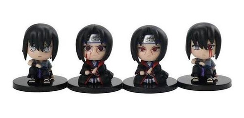 Naruto Shippuden Itachi Uchiha Colección 4 Figuras En Bolsa