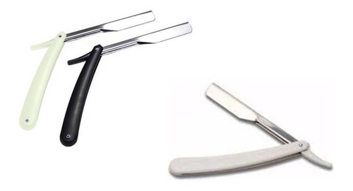 Imagen 3 de 3 de Navajas Barbero Y Peluquero Acero Inoxidable Con 1repuesto