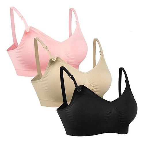 Bh Conjunto De 3 Sujetadores De Lactancia Sin Aros For Mujer