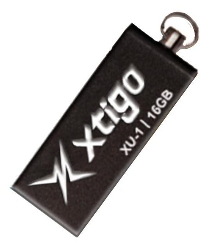 Memoria USB Xtigo XU-1 16GB 2.0 negro y plateado