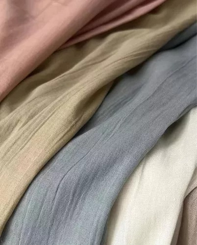 Imagen 2 de 8 de Cortina Gasa Corta Algodón 2paños De 150x150cm Barral Oculto