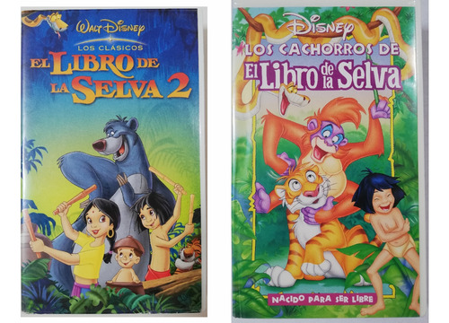 Películas Vhs El Libro De La Selva 2 Y Los Cachorros...