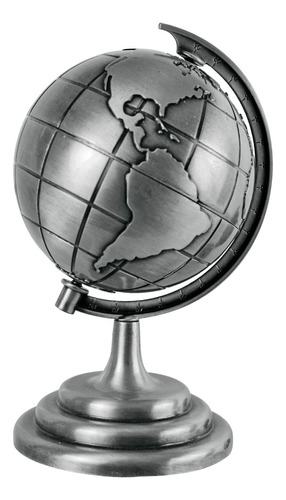 Esfera Mundo Globo Terraqueo Decoracion Escritorio 23-ydy013 Base Plateado Globo Plateado