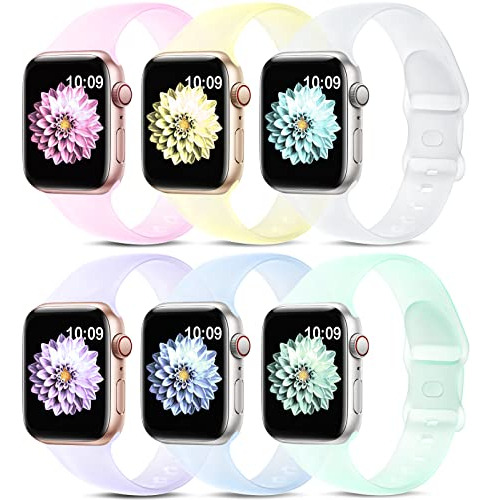 6 Pack Sport Bands Compatible Con Apple Watch Band 42mm 44mm