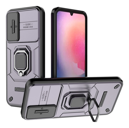 Para Samsung A24 A14 A34 A54 Magnetic Push Window Phone Case