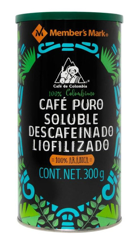 Café Puro Soluble Liofilizado Descafeinado Members Premium