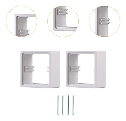 2 Piezas Spacers Smocket Switche Accesorio Fácil Caja De