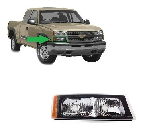 Farol Delantero Derecho Chevrolet Silverado 2003 Al 2006