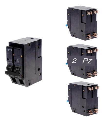 Pastilla Interruptor Termomagnético Igoto 2 Polos (2pz)