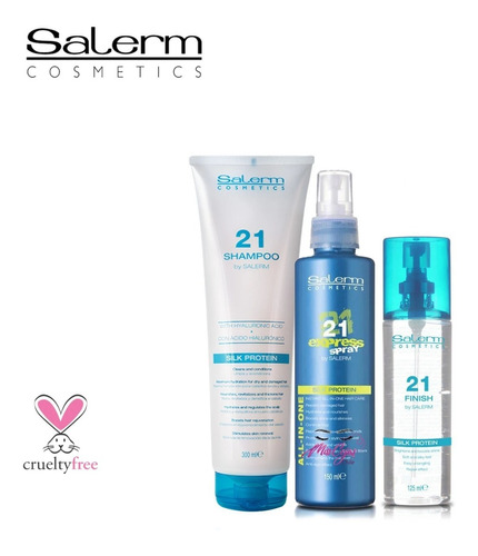 Kit Shampoo Locion  Serum Salerm 21 Capilar Hidratacion