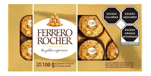 Chocolates Ferrero Rocher 100g 8 Piezas
