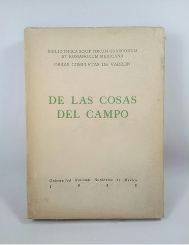 De Las Cosas Del Campo Obras Completas Varron Latín-español