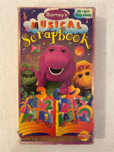Vhs En Ingles Barney Musical Scrapbook Barney El Dinosaurio (Usado)