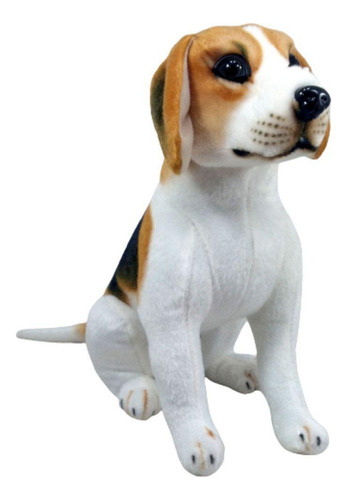 Pelúcia Cachorro pelúcia beagle sentado 29 cm altura Fizzy Toys  Cachorro cinza