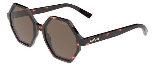 Óculos Solar Colcci Otto C0222f2102 Marrom Demi Lente Marrom