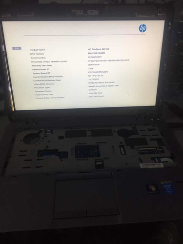 Hp Laptop 820 G2 Para Piezas (Usado)