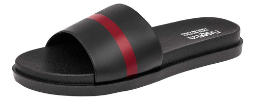 Sandalias Junior Marbella Franco Negro Rojo 22-25 118-557