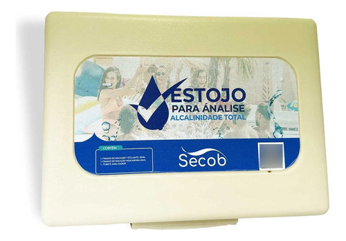 Kit Teste Medidor Análise Alcalinidade Para Água De Piscinas