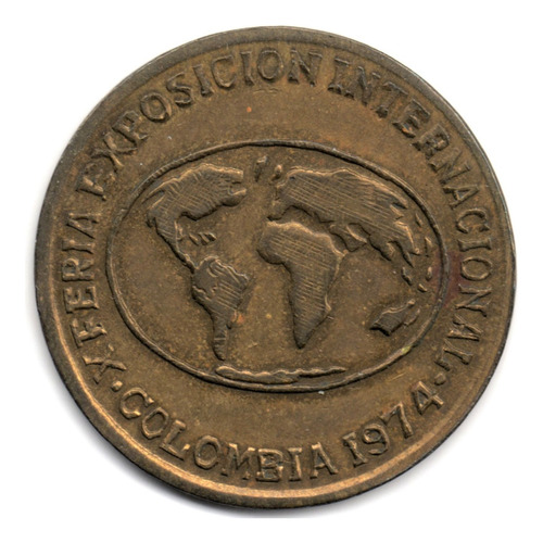 Medalla X Feria Internacional De Bogotá 1974 Corferias 